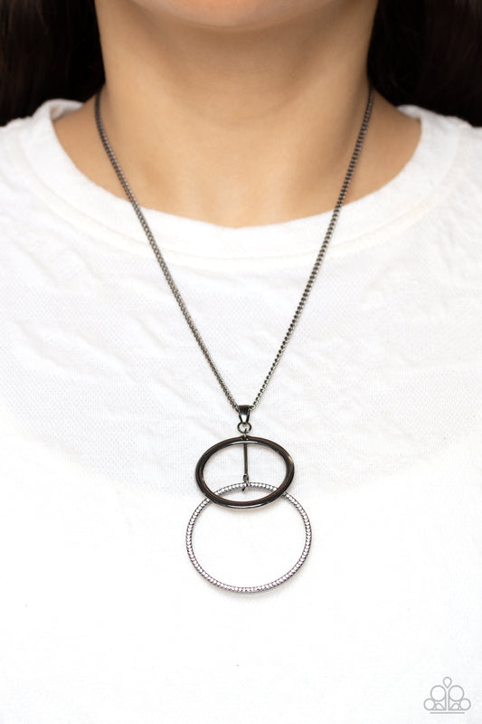 Wishing Well Whimsy - Black Necklace