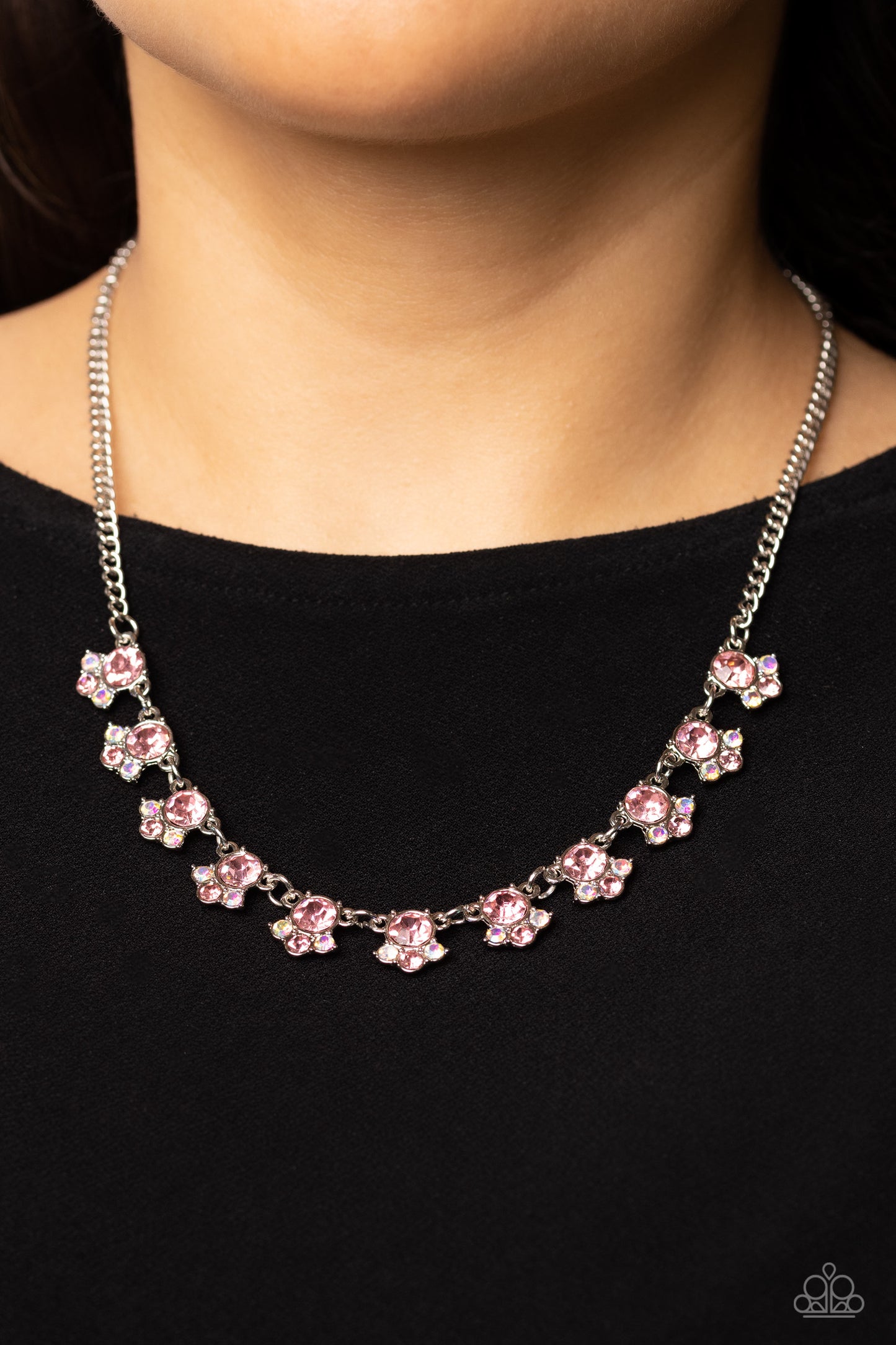 Tabloid Treasure - Pink Necklace