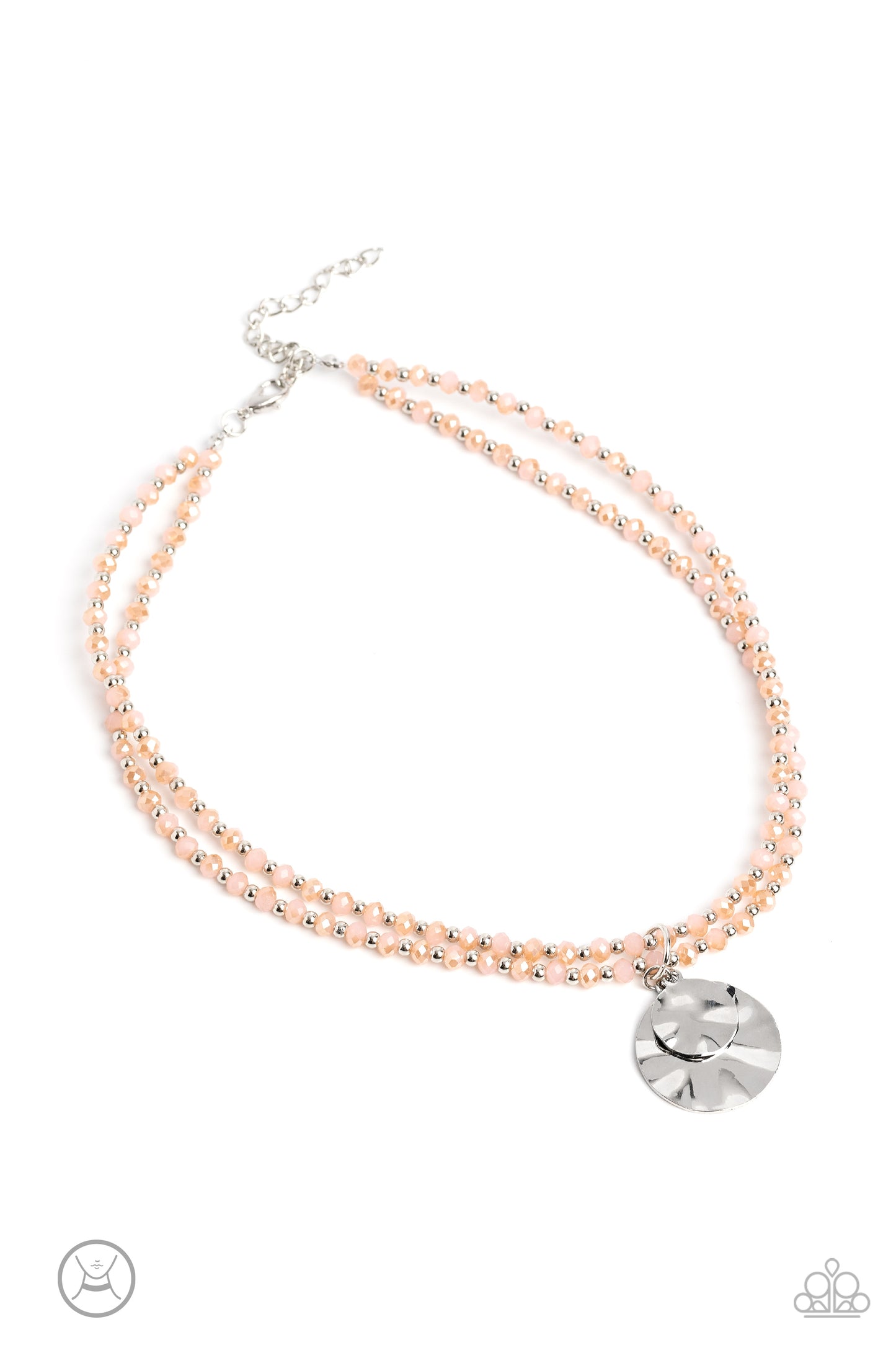 Compacted Cosmos - Pink Necklace