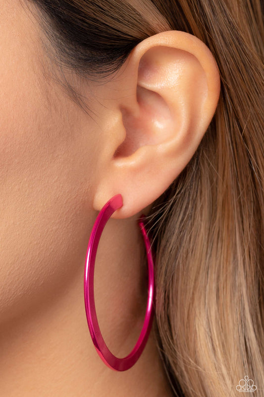 Pop HOOP - Pink Earring