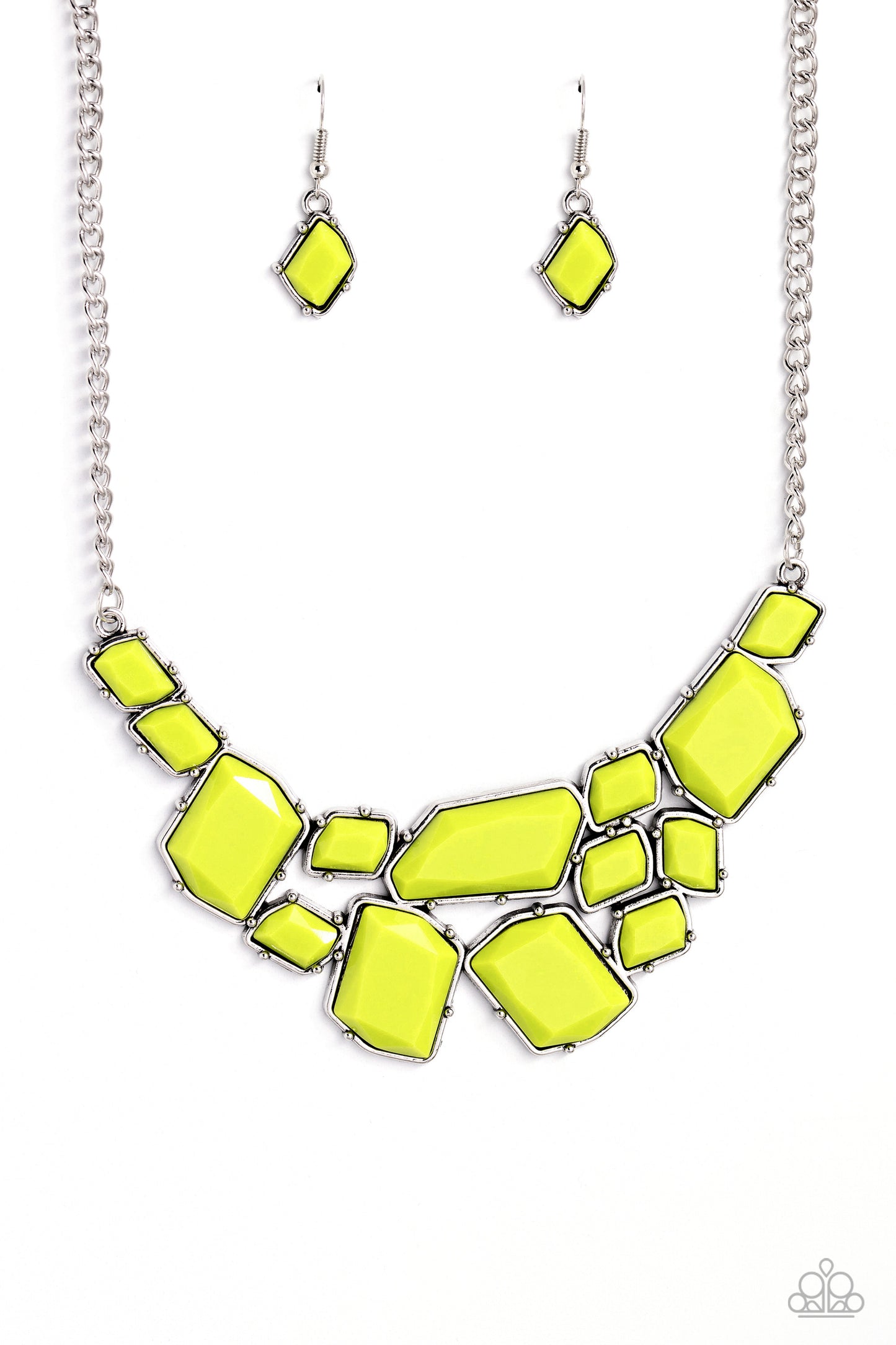 Energetic Embers - Green Necklace