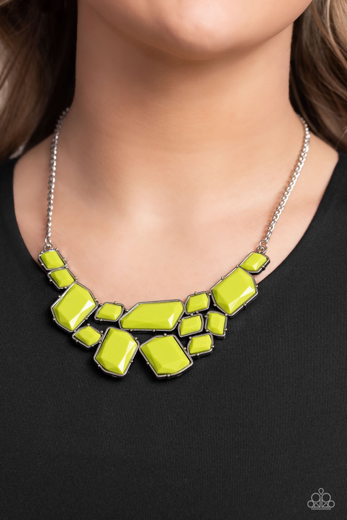 Energetic Embers - Green Necklace