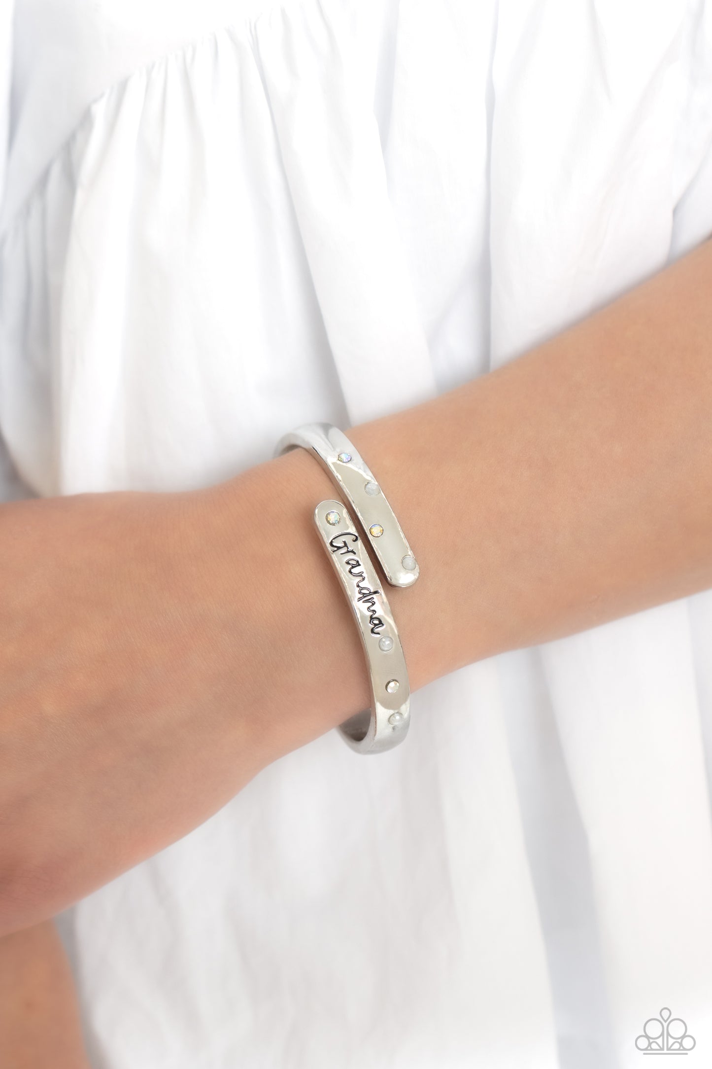 Gorgeous Grandma - White Bracelet