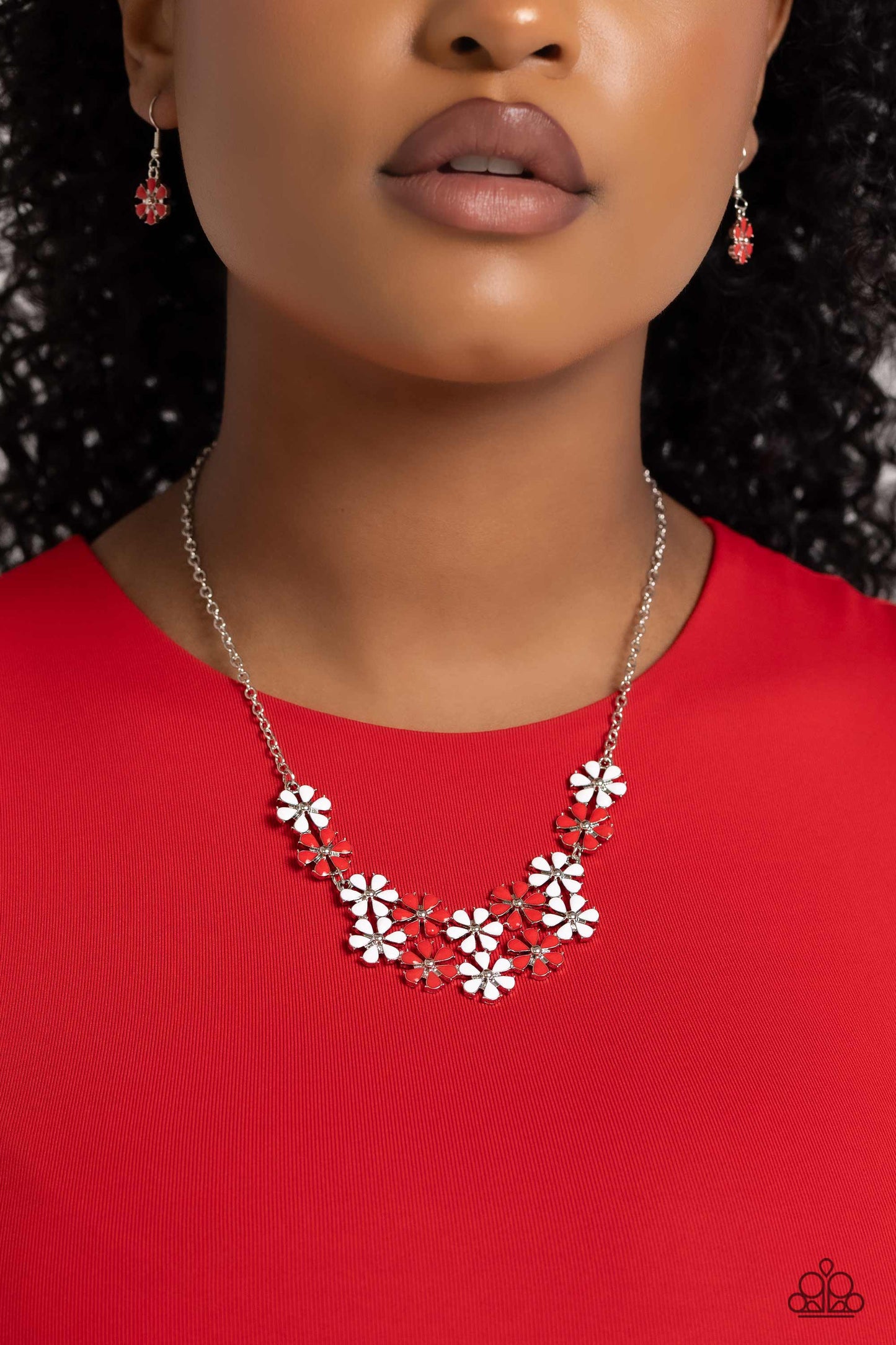 Floral Fever - Red Necklace