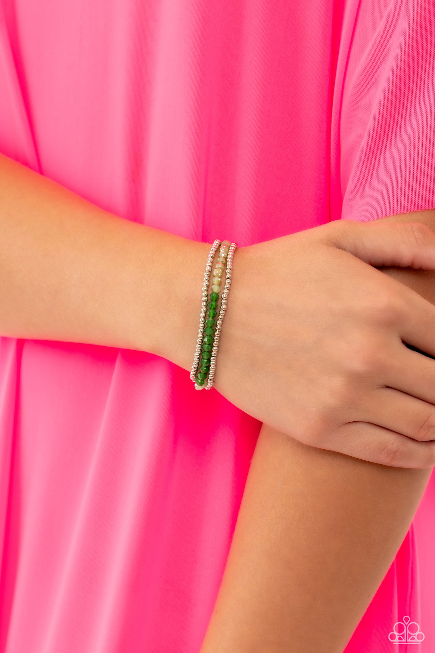 Backstage Beading - Green Bracelet