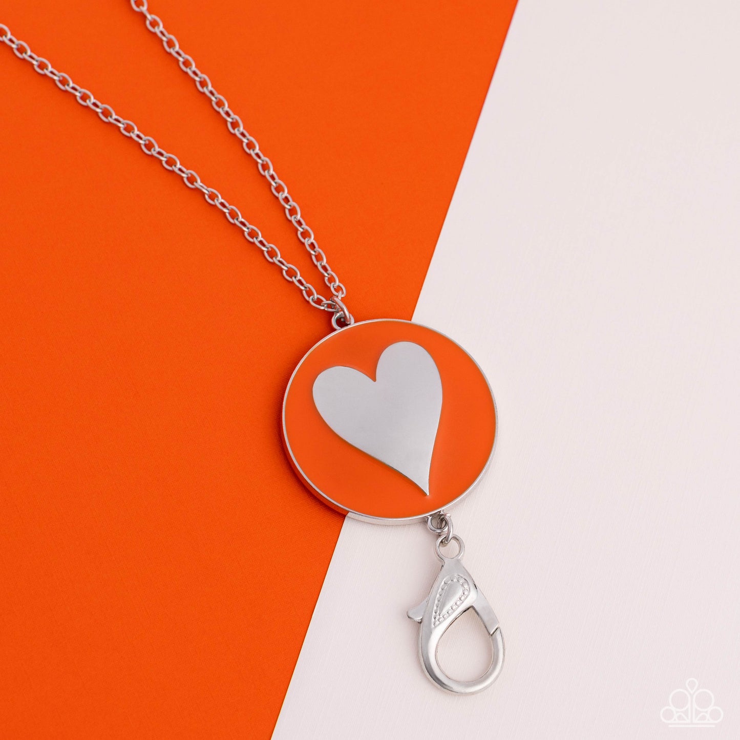 True to Your Heart - Orange Necklace