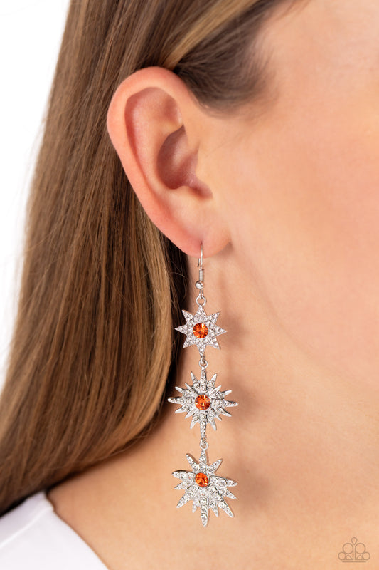 Stellar Series - Orange Earring