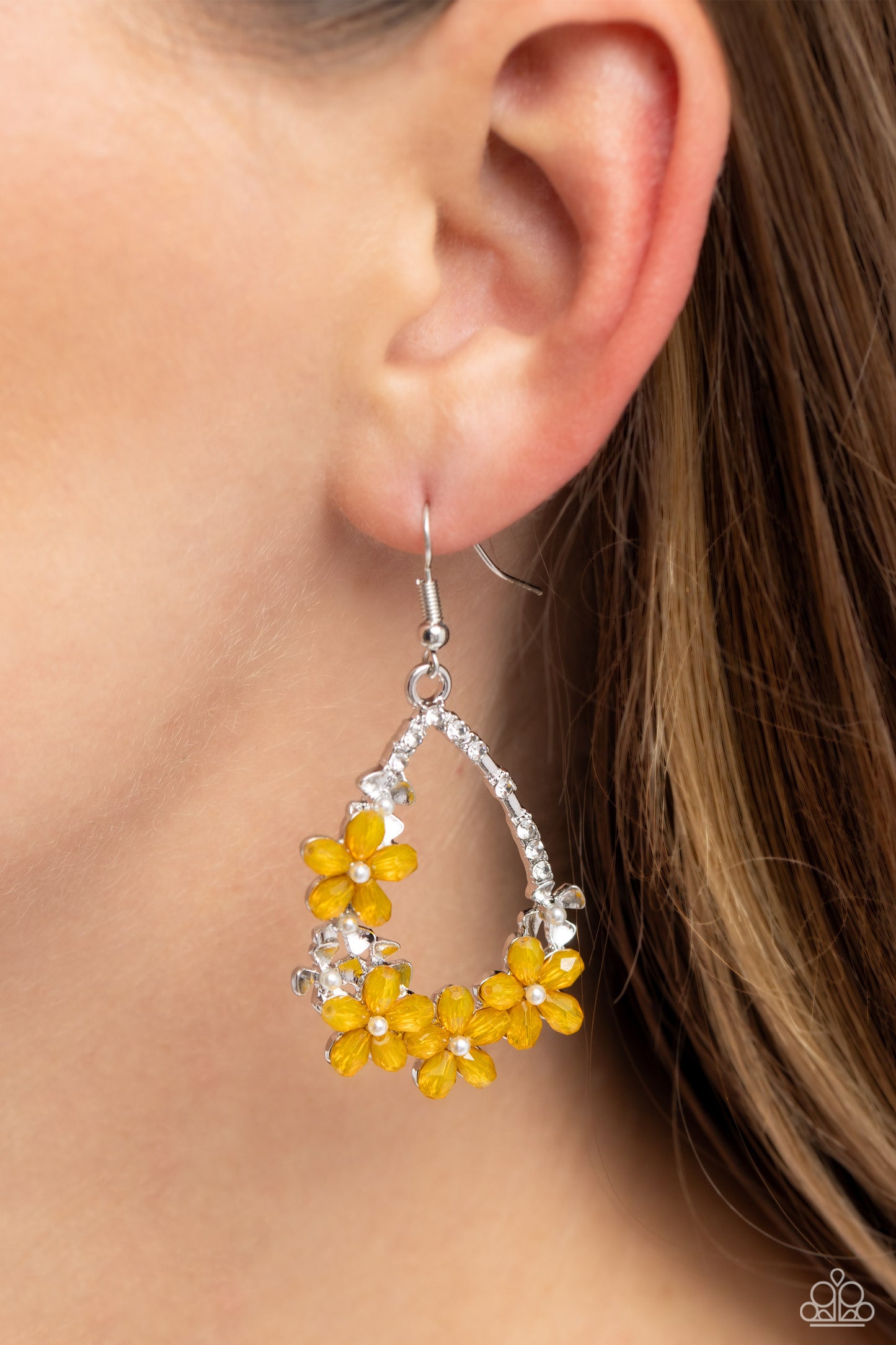 Boisterous Blooms - Yellow Earring