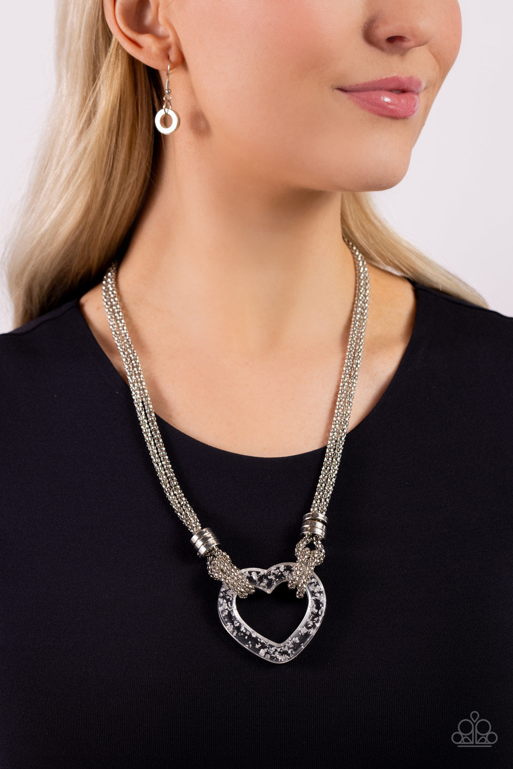 Lead with Your Heart - Silver Necklace