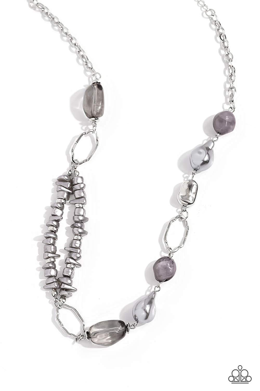 Easygoing Elegance - Silver Necklace