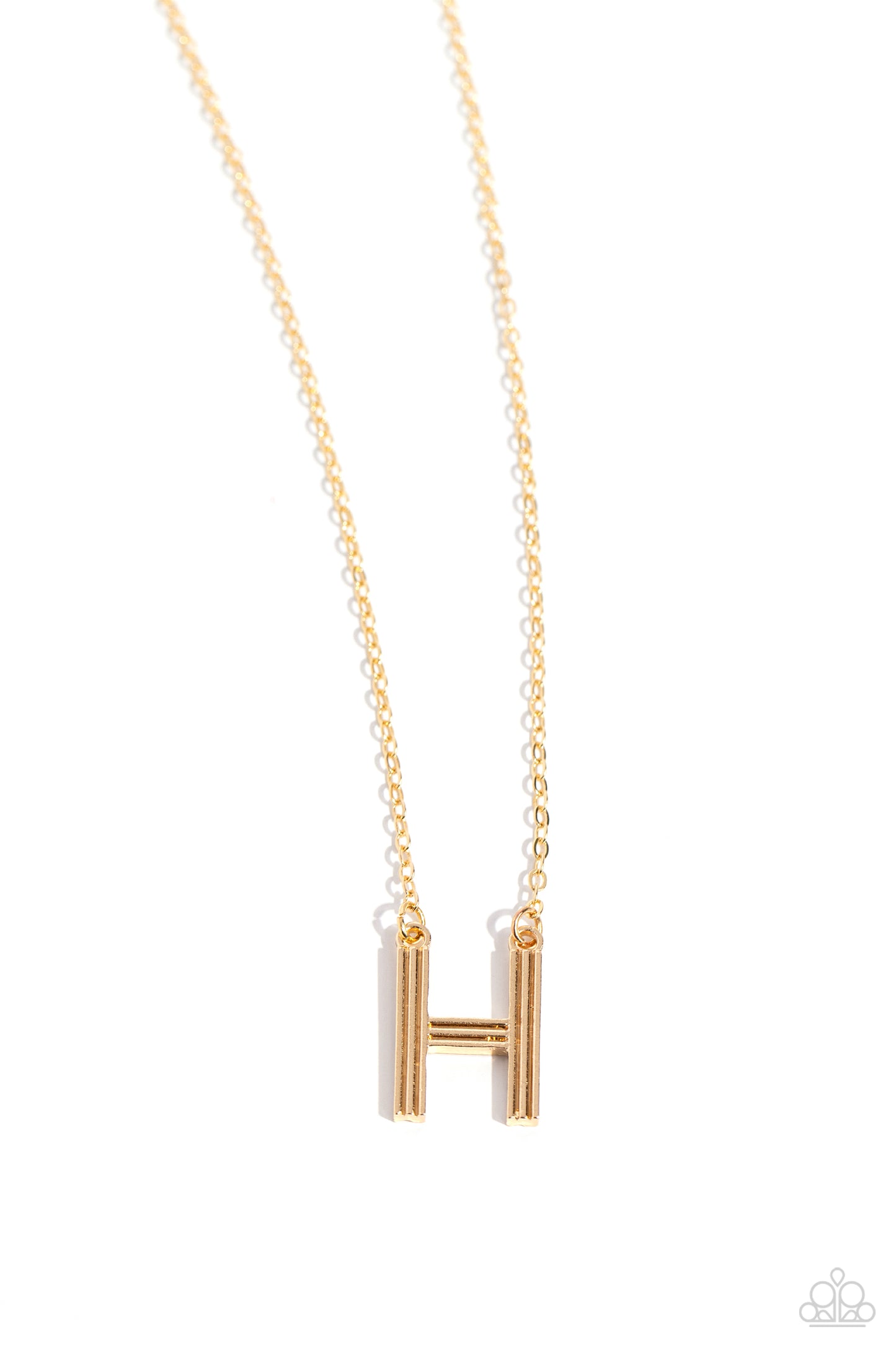 Leave Your Initials - Gold - H Necklace