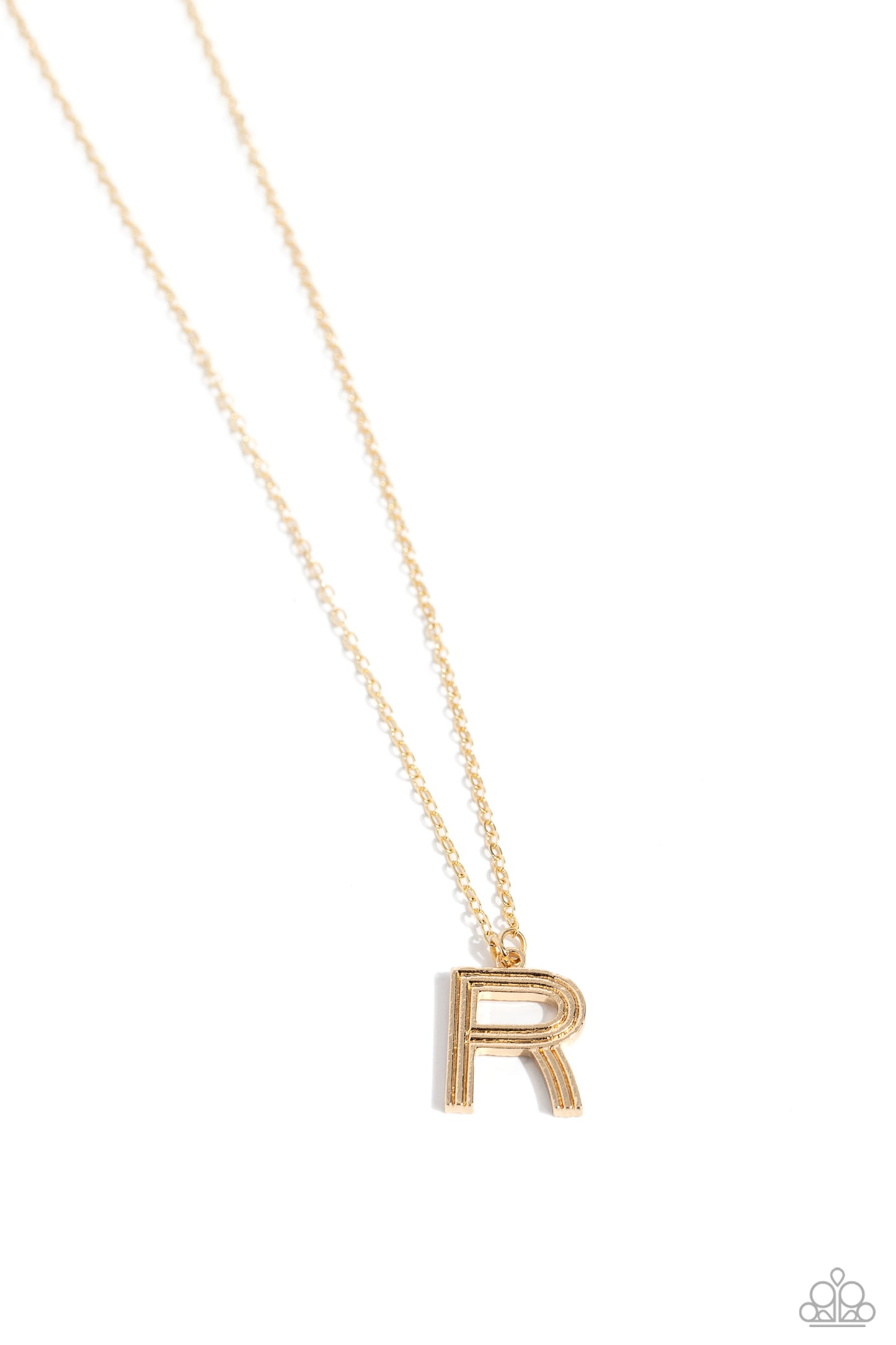 Leave Your Initials - Gold - R Necklace