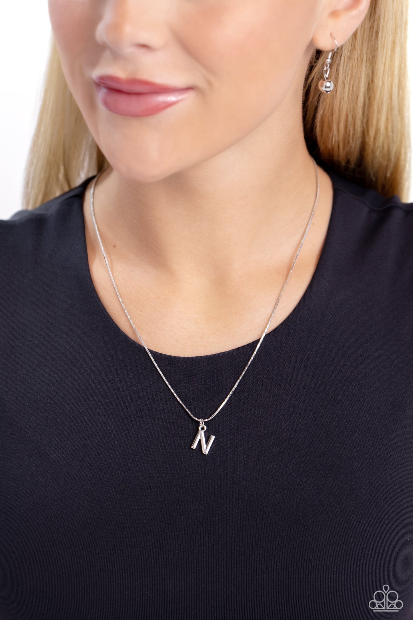 Seize the Initial - Silver - N Necklace