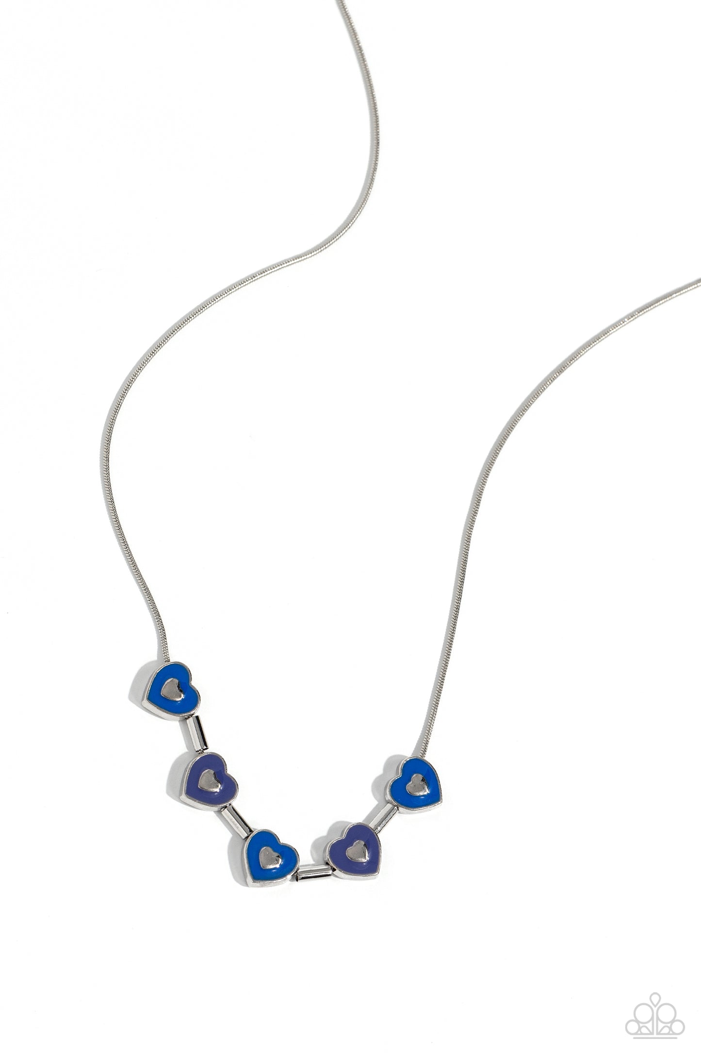 ECLECTIC Heart - Blue Necklace