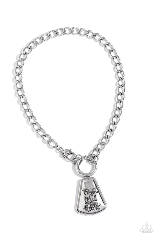 Trust and Believe - Silver Necklace