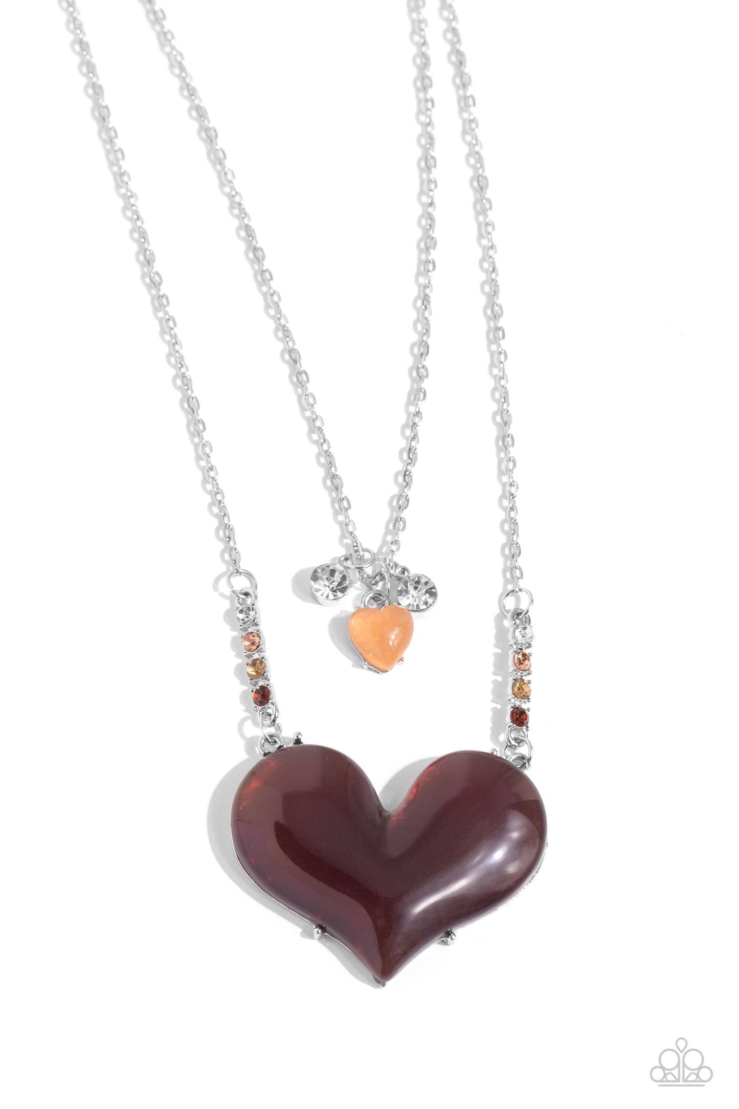 Heart-Racing Recognition - Brown Necklace