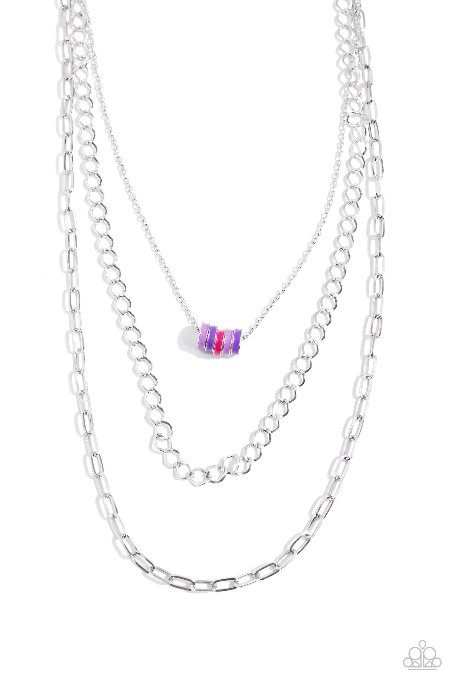 Colorful Cadet - Purple Necklace